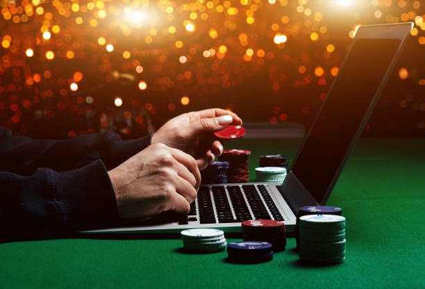 Live baccarat dealer at idn togel studio dealing cards